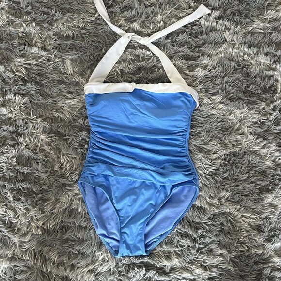 Lauren Ralph Lauren Other - Lauren Ralph Lauren Womens Swimuit Size 8 Bel-Air One Piece Halter Turquoise